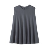 婦人　強撚天竺編みスリーブレスプルオーバー