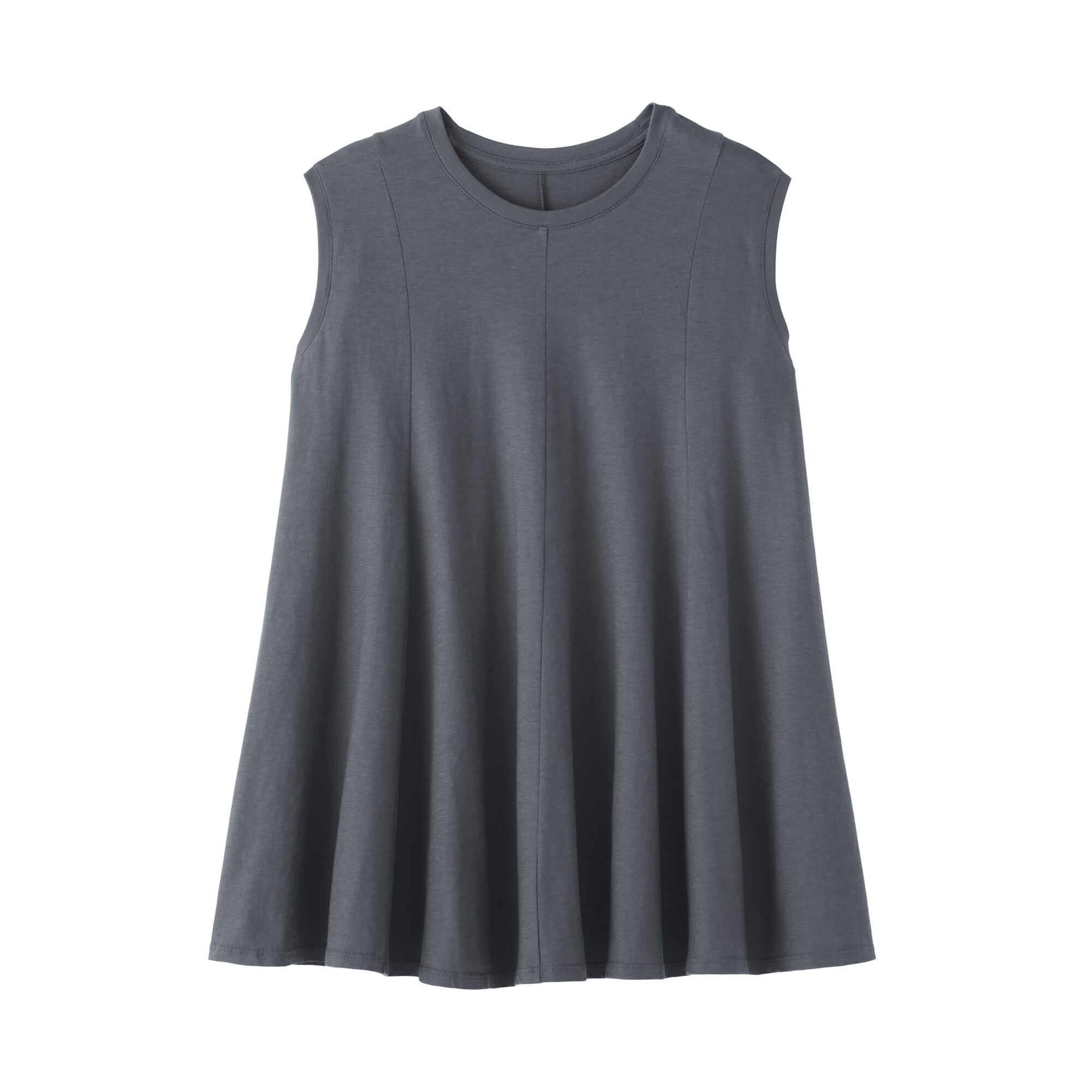 婦人　強撚天竺編みスリーブレスプルオーバー