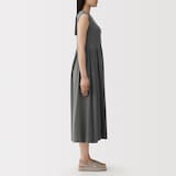 婦人　強撚天竺編みスリーブレスワンピース