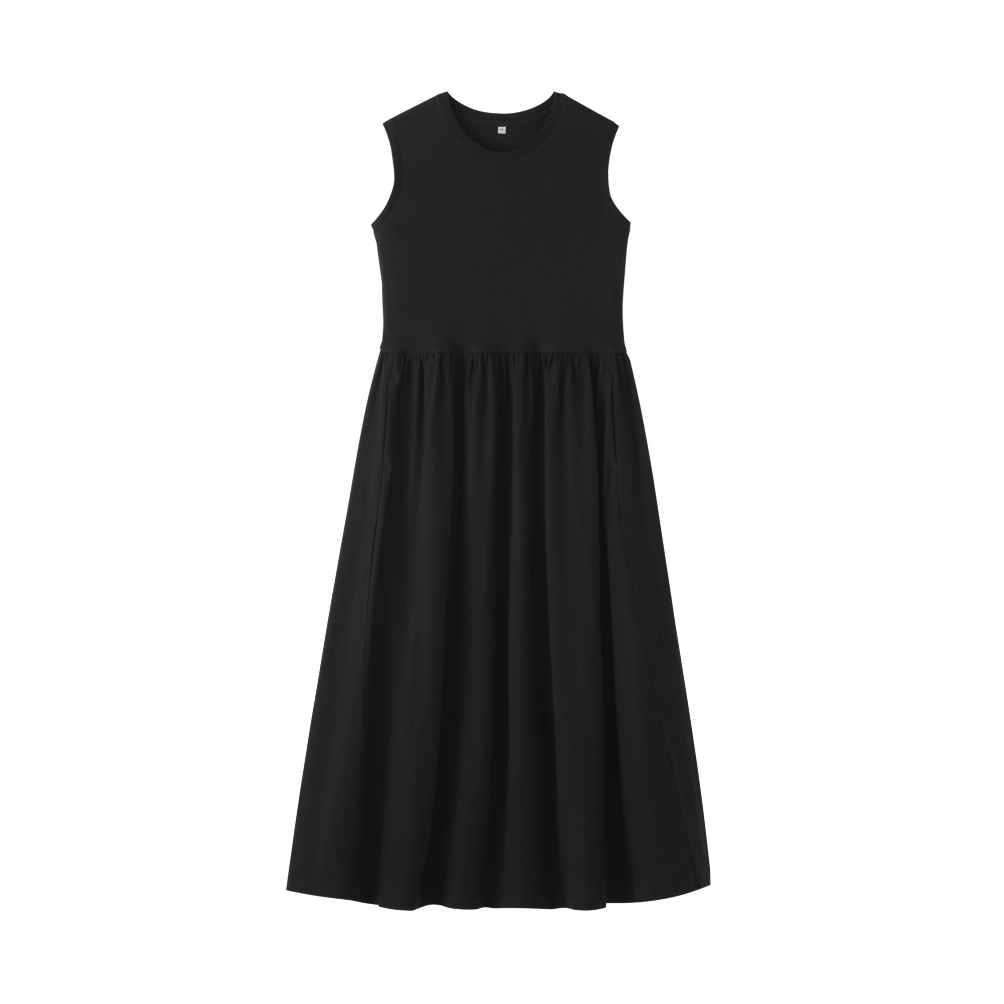 婦人　強撚天竺編みスリーブレスワンピース