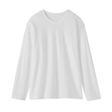 婦人　強撚天竺編みクルーネック長袖Ｔシャツ