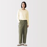 婦人　強撚天竺編みクルーネック長袖Ｔシャツ