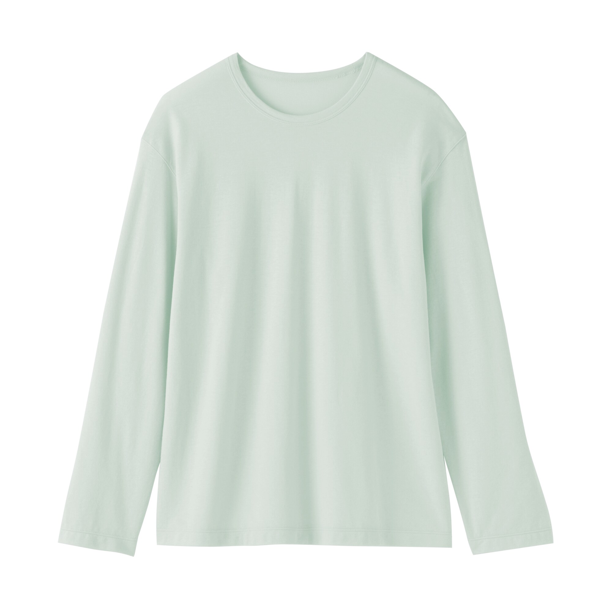 婦人　強撚天竺編みクルーネック長袖Ｔシャツ