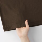 婦人　強撚天竺編みクルーネック長袖Ｔシャツ