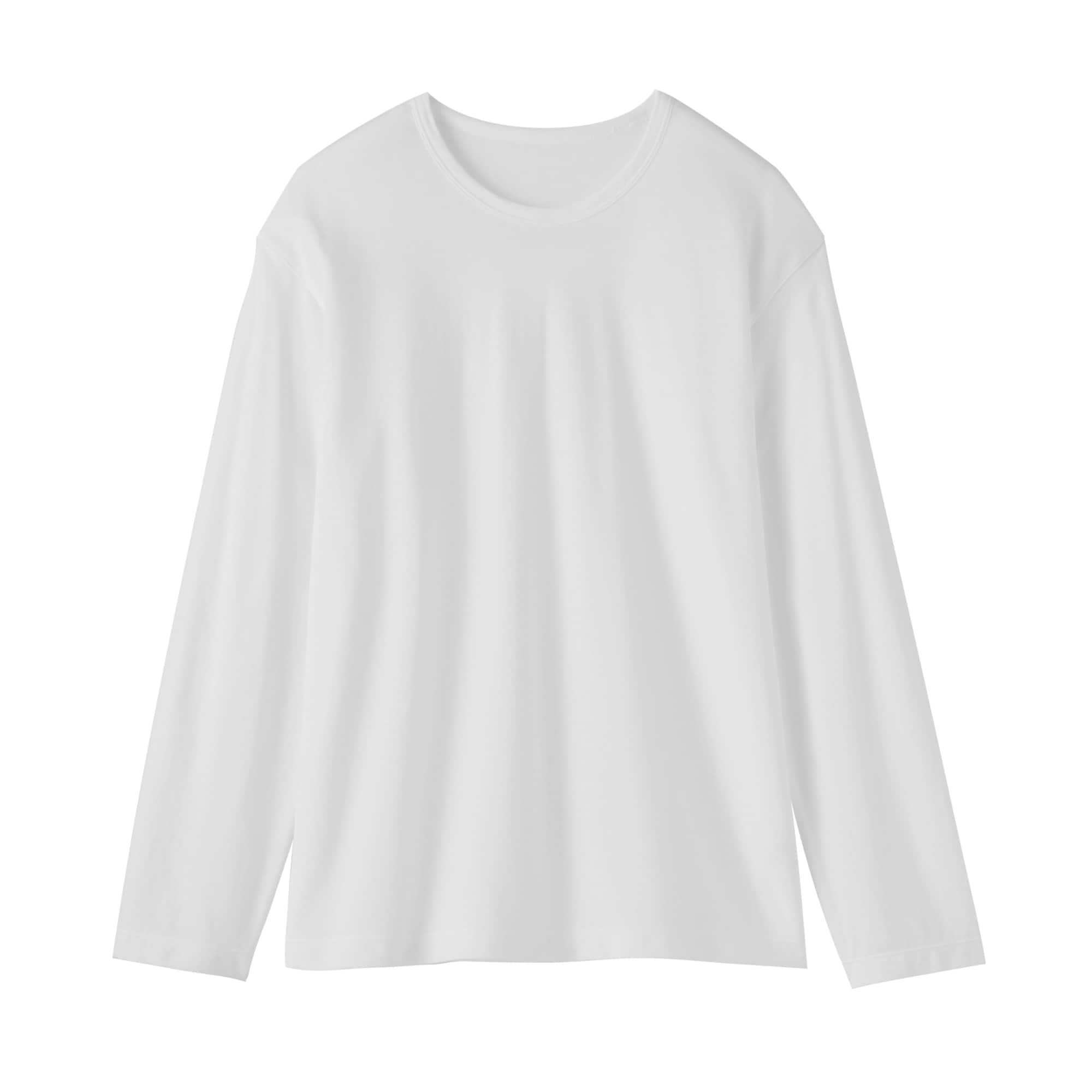 婦人　強撚天竺編みクルーネック長袖Ｔシャツ