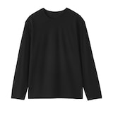 婦人　強撚天竺編みクルーネック長袖Ｔシャツ