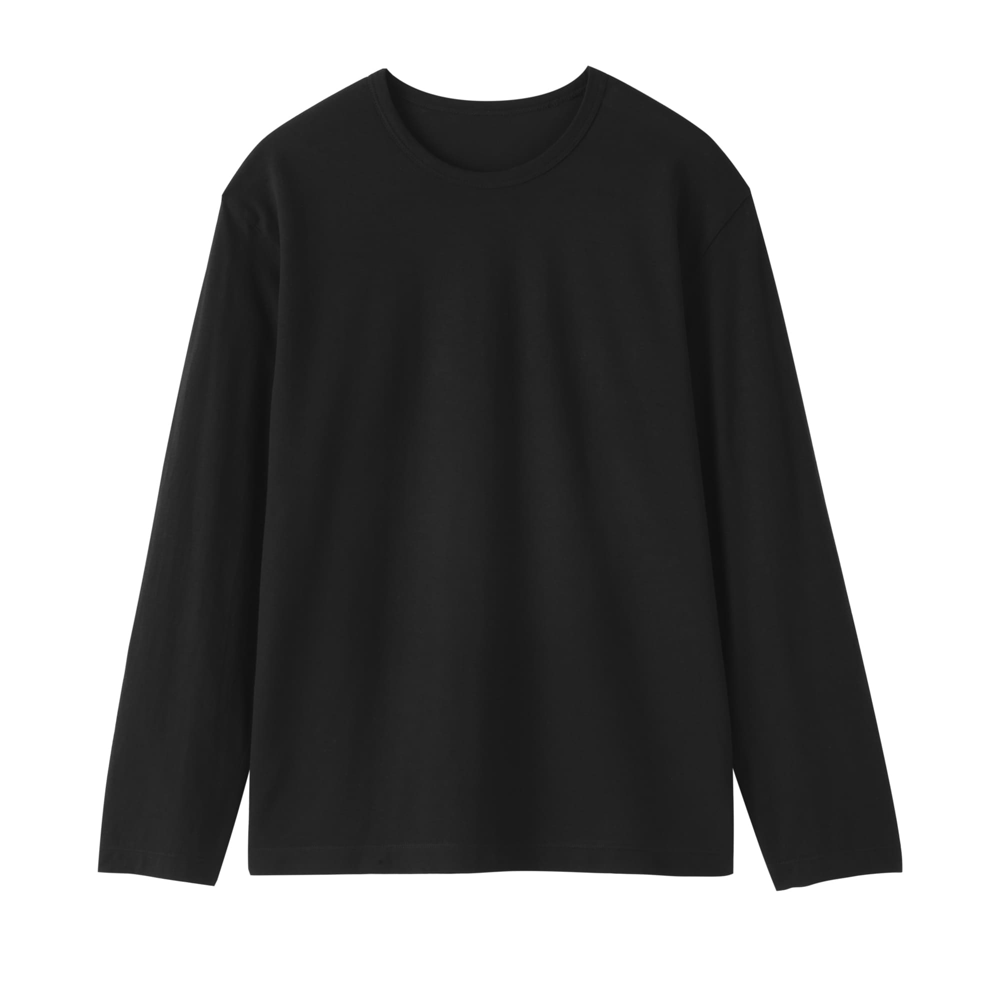 婦人　強撚天竺編みクルーネック長袖Ｔシャツ