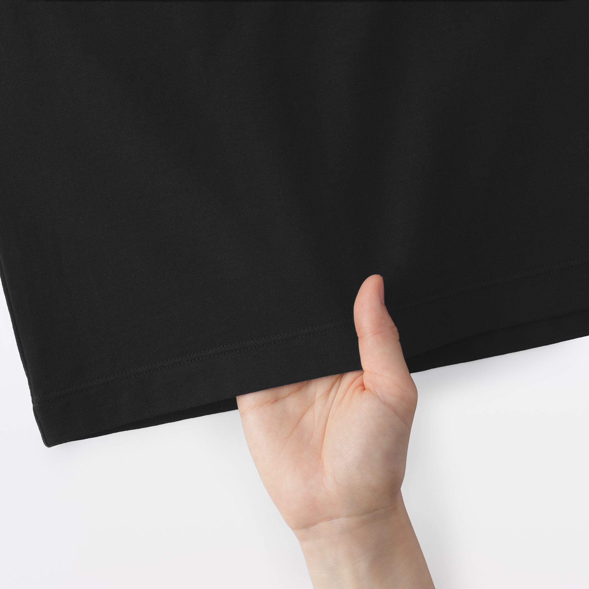 婦人　強撚天竺編みクルーネック長袖Ｔシャツ