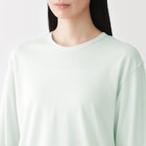 婦人　強撚天竺編みクルーネック長袖Ｔシャツ