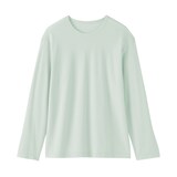 婦人　強撚天竺編みクルーネック長袖Ｔシャツ