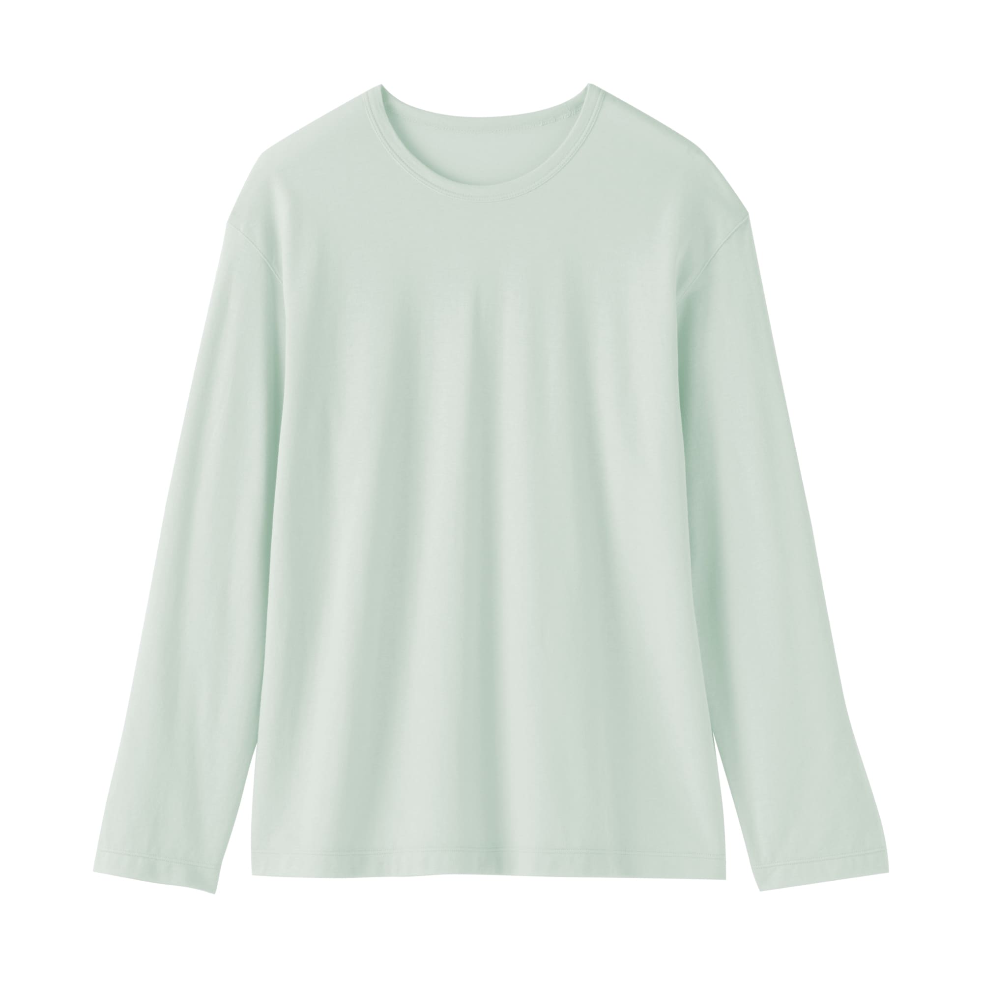 婦人　強撚天竺編みクルーネック長袖Ｔシャツ