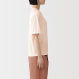 婦人　強撚天竺編みクルーネック半袖Ｔシャツ