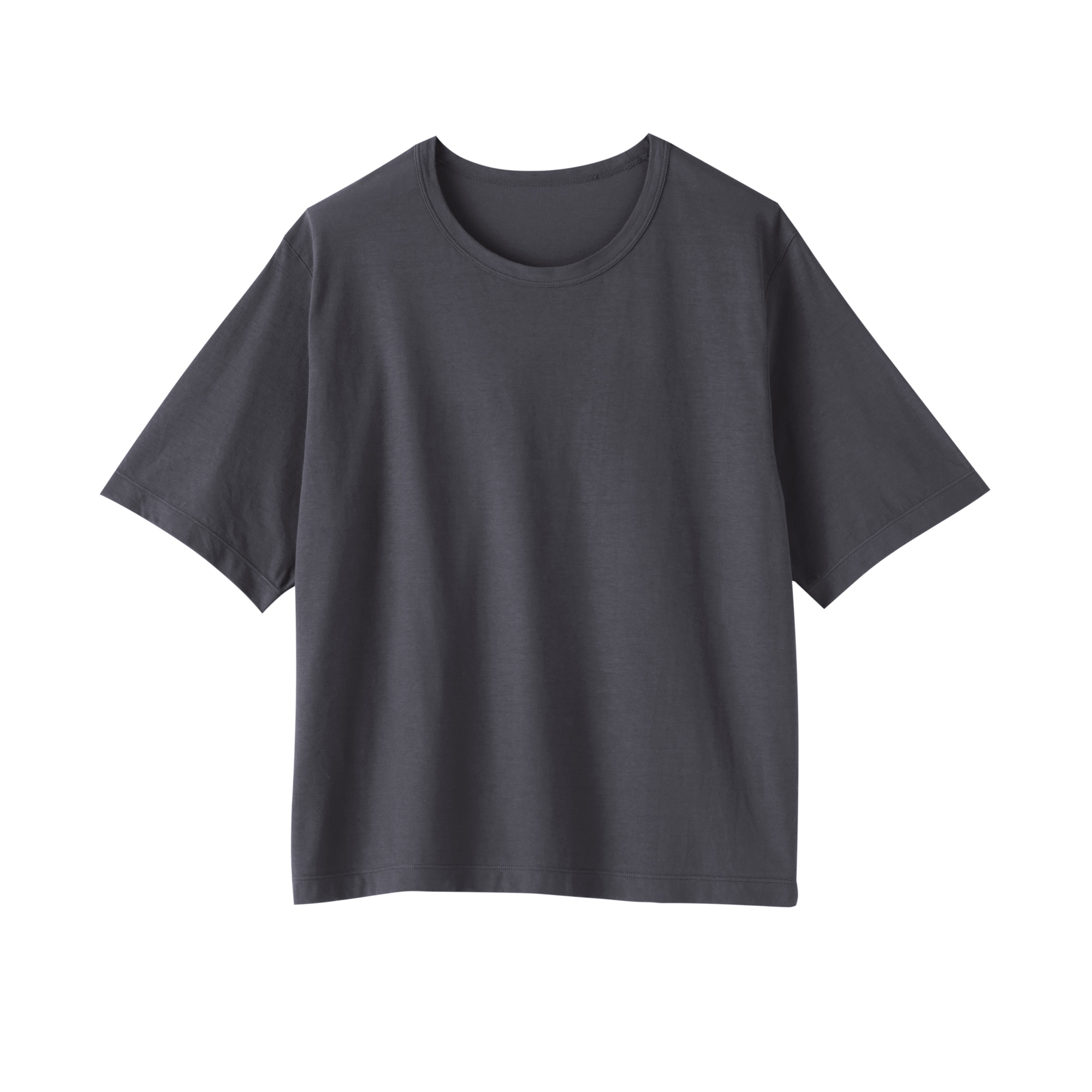 婦人　強撚天竺編みクルーネック半袖Ｔシャツ