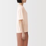 婦人　強撚天竺編みクルーネック半袖Ｔシャツ