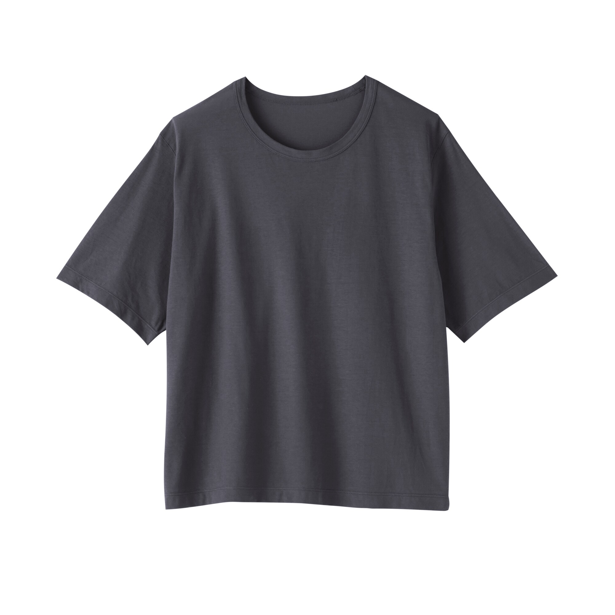 婦人　強撚天竺編みクルーネック半袖Ｔシャツ