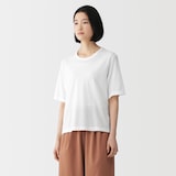 婦人　強撚天竺編みクルーネック半袖Ｔシャツ