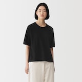 婦人　強撚天竺編みクルーネック半袖Ｔシャツ