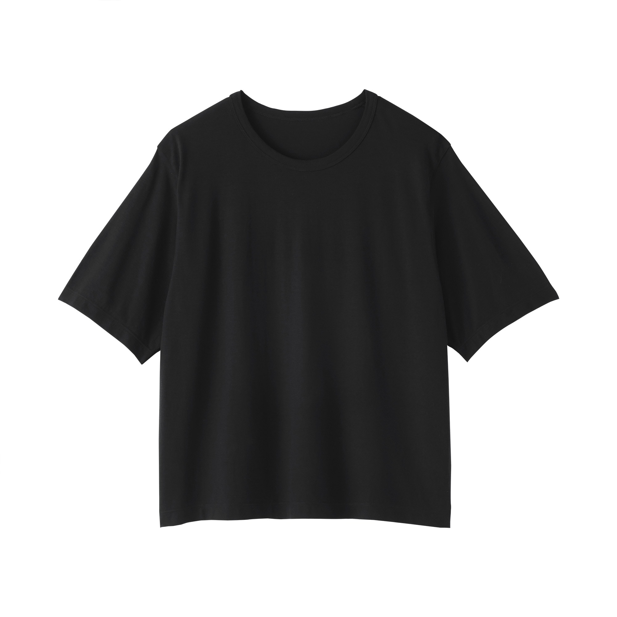 婦人　強撚天竺編みクルーネック半袖Ｔシャツ