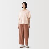 婦人　強撚天竺編みクルーネック半袖Ｔシャツ