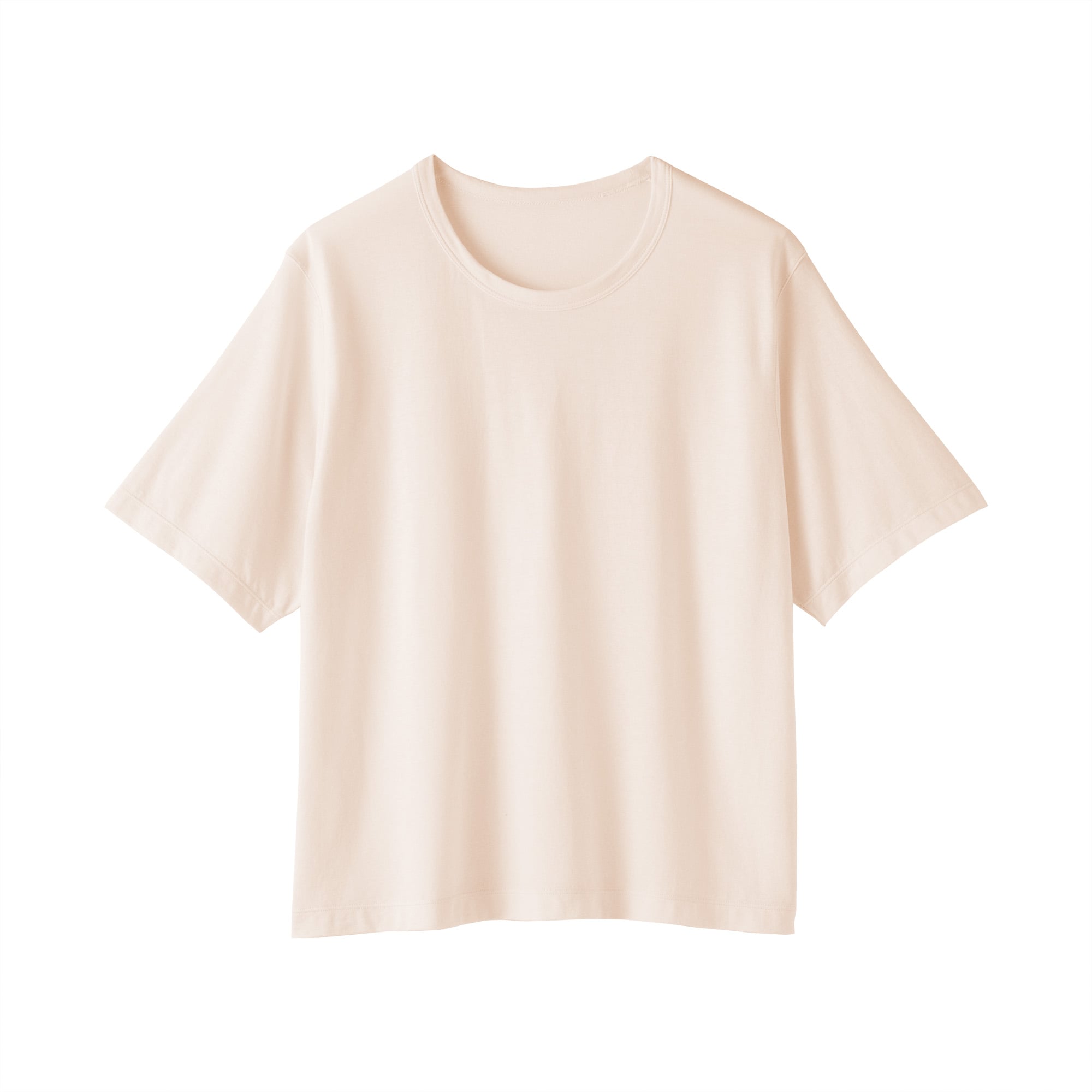 婦人　強撚天竺編みクルーネック半袖Ｔシャツ