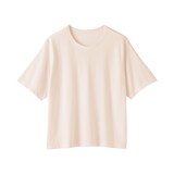 婦人　強撚天竺編みクルーネック半袖Ｔシャツ