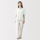 婦人　強撚天竺編みクルーネック半袖Ｔシャツ