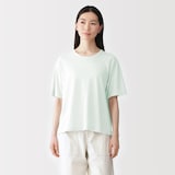 婦人　強撚天竺編みクルーネック半袖Ｔシャツ