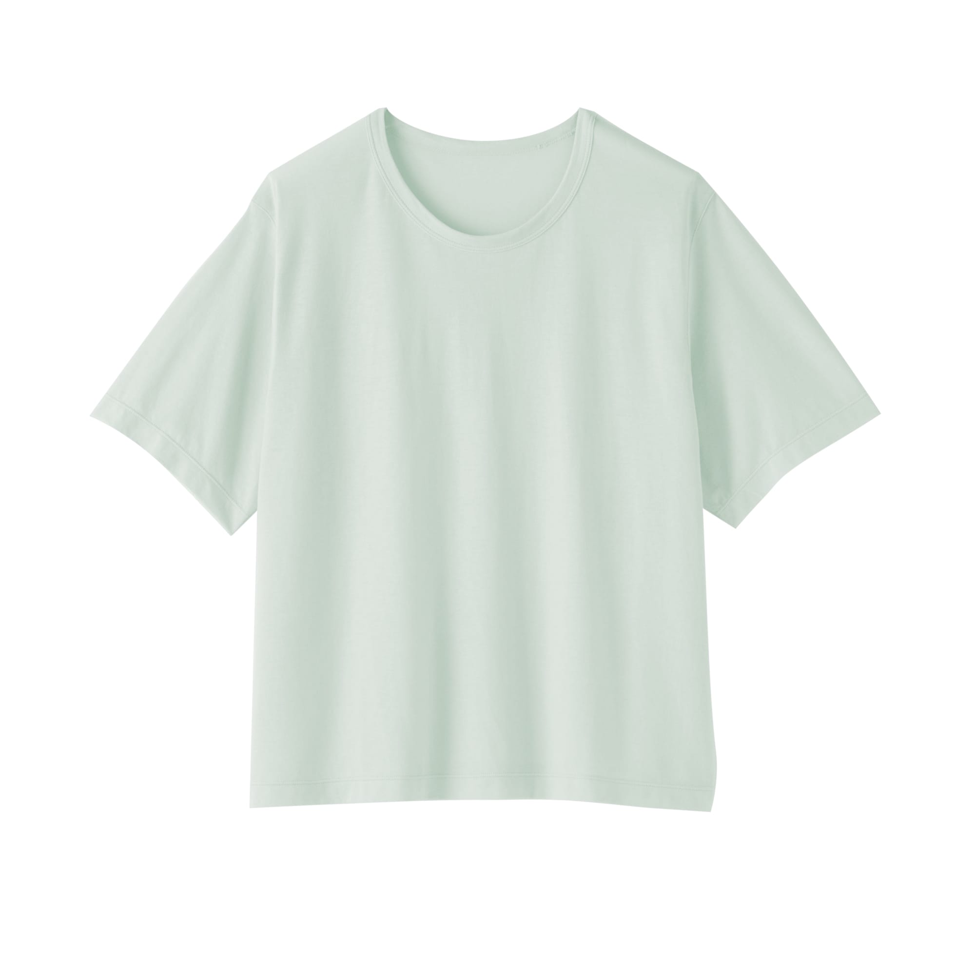 婦人　強撚天竺編みクルーネック半袖Ｔシャツ