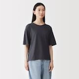 婦人　強撚天竺編みクルーネック半袖Ｔシャツ