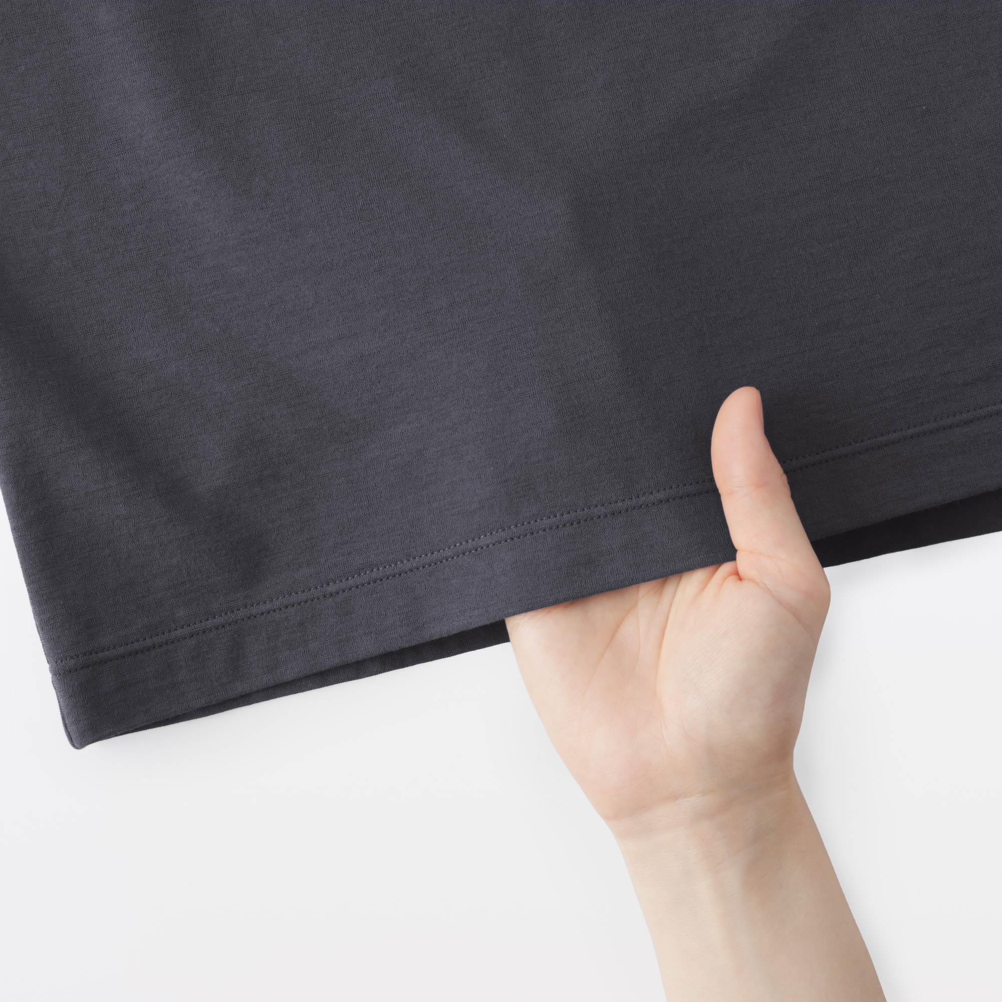 婦人　強撚天竺編みクルーネック半袖Ｔシャツ