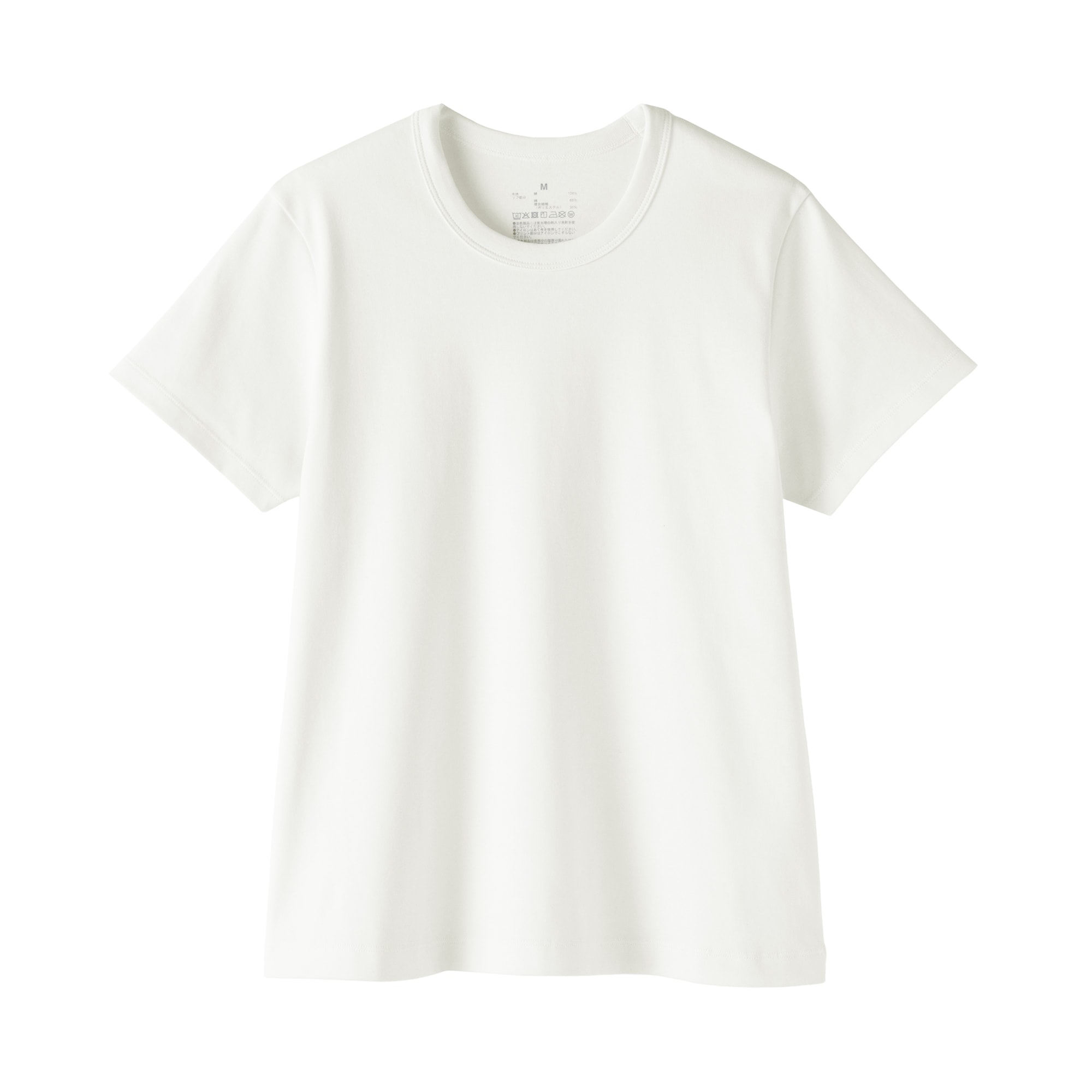 婦人　涼感汗じみしにくいクルーネック半袖Ｔシャツ