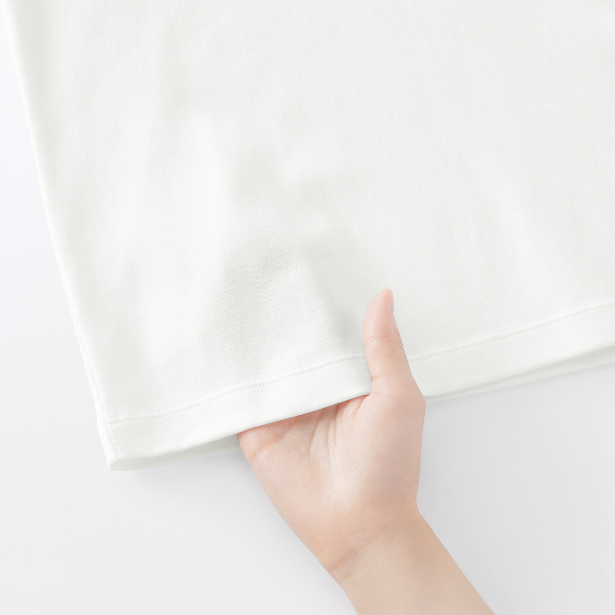 婦人　涼感汗じみしにくいクルーネック半袖Ｔシャツ