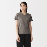 婦人　涼感汗じみしにくいクルーネック半袖Ｔシャツ