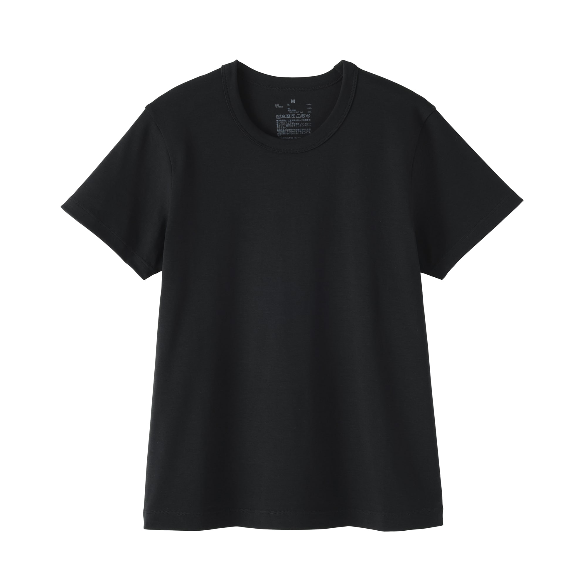 婦人　涼感汗じみしにくいクルーネック半袖Ｔシャツ