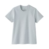 婦人　涼感汗じみしにくいクルーネック半袖Ｔシャツ