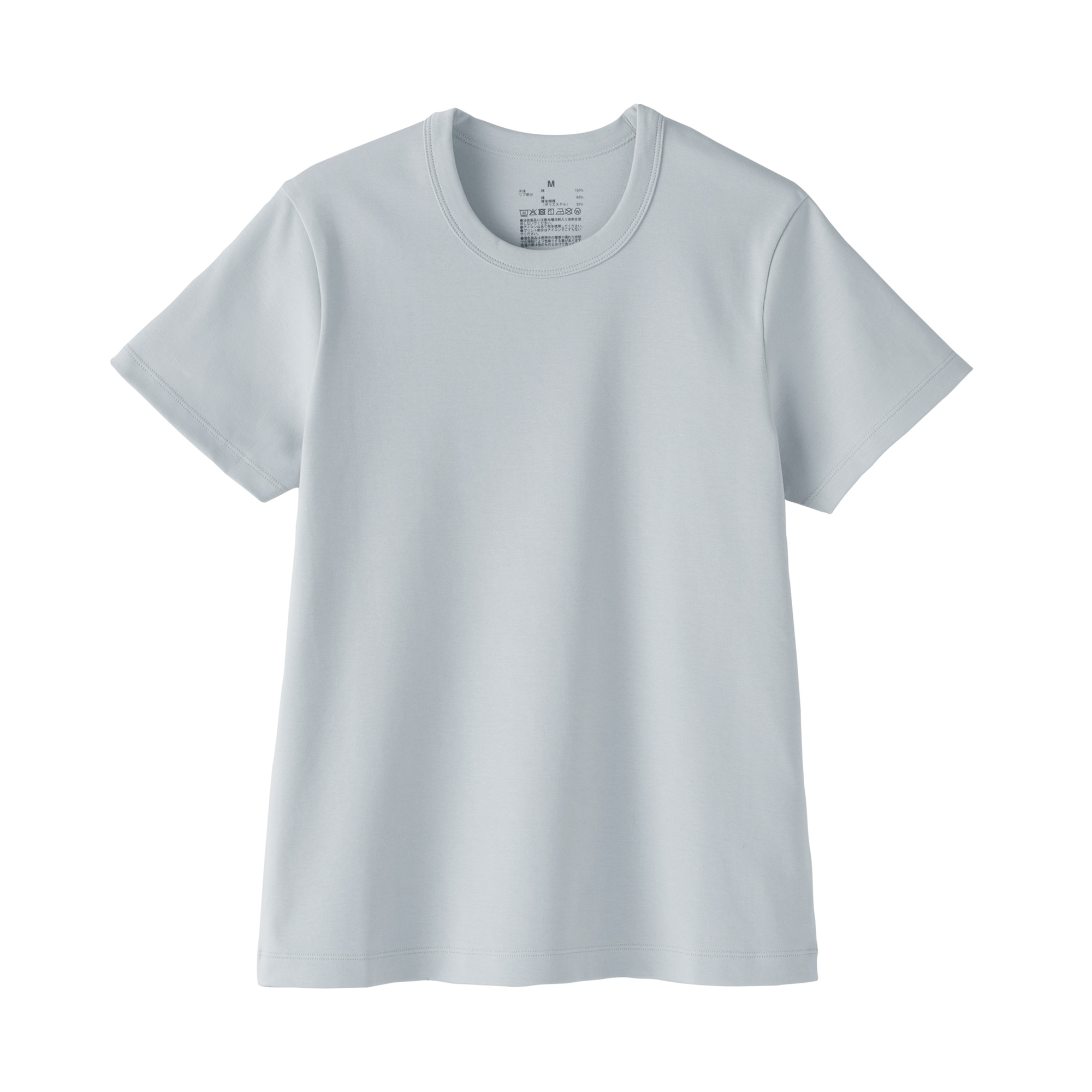 婦人　涼感汗じみしにくいクルーネック半袖Ｔシャツ