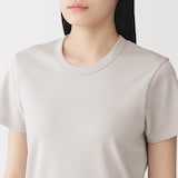 婦人　涼感汗じみしにくいクルーネック半袖Ｔシャツ
