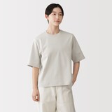 婦人　涼感ＵＶカットクルーネックワイド半袖Ｔシャツ