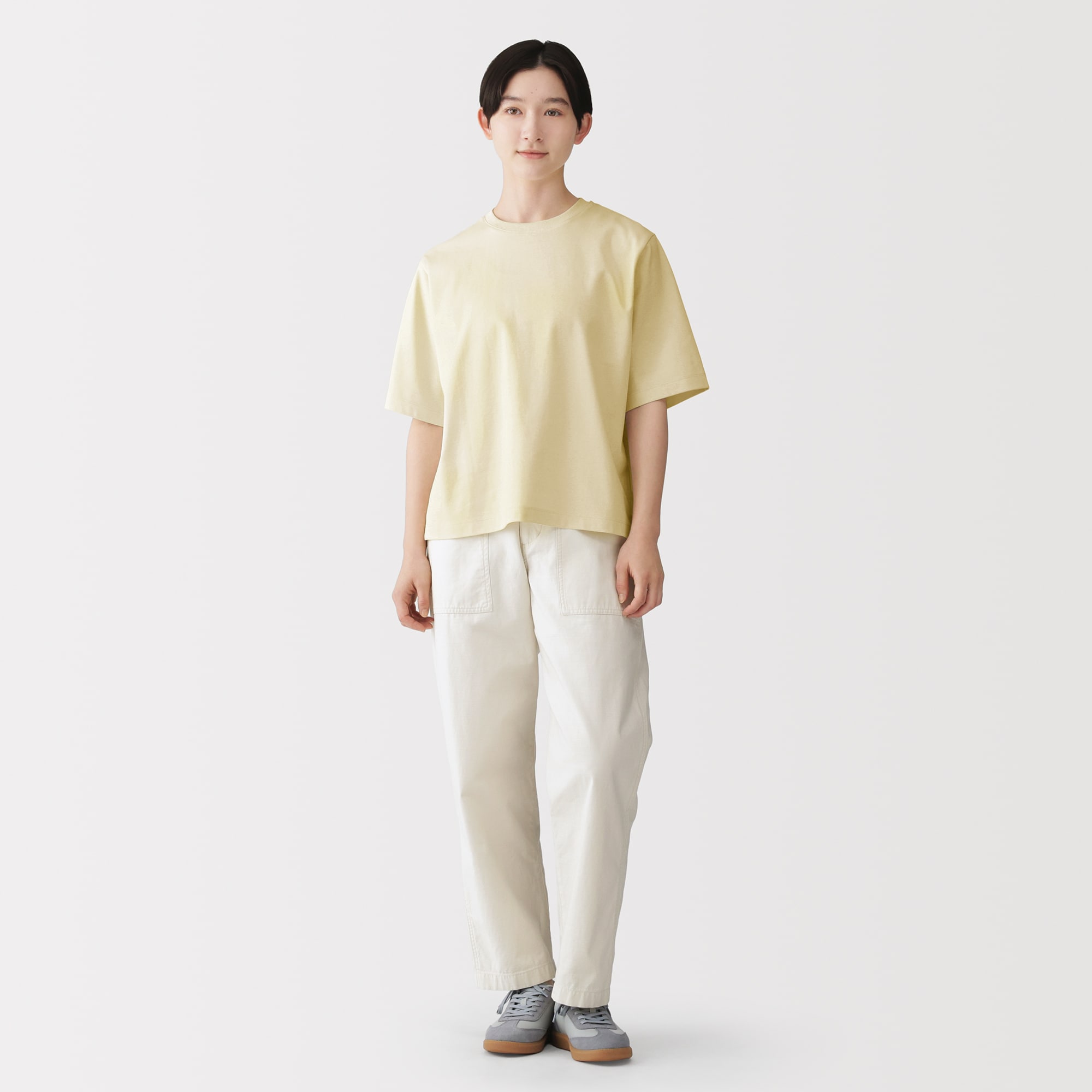 婦人　涼感ＵＶカットクルーネックワイド半袖Ｔシャツ