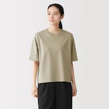 婦人　涼感ＵＶカットクルーネックワイド半袖Ｔシャツ