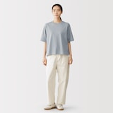 婦人　涼感ＵＶカットクルーネックワイド半袖Ｔシャツ