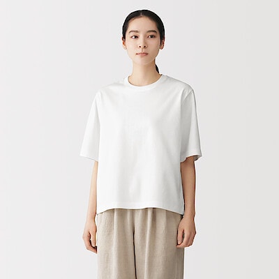 婦人　涼感ＵＶカットクルーネックワイド半袖Ｔシャツ（2026年仕様）