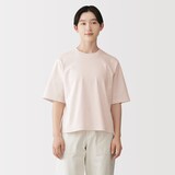 婦人　涼感ＵＶカットクルーネックワイド半袖Ｔシャツ