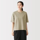 婦人　涼感ＵＶカットクルーネックワイド半袖Ｔシャツ