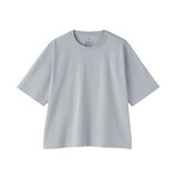 婦人　涼感ＵＶカットクルーネックワイド半袖Ｔシャツ