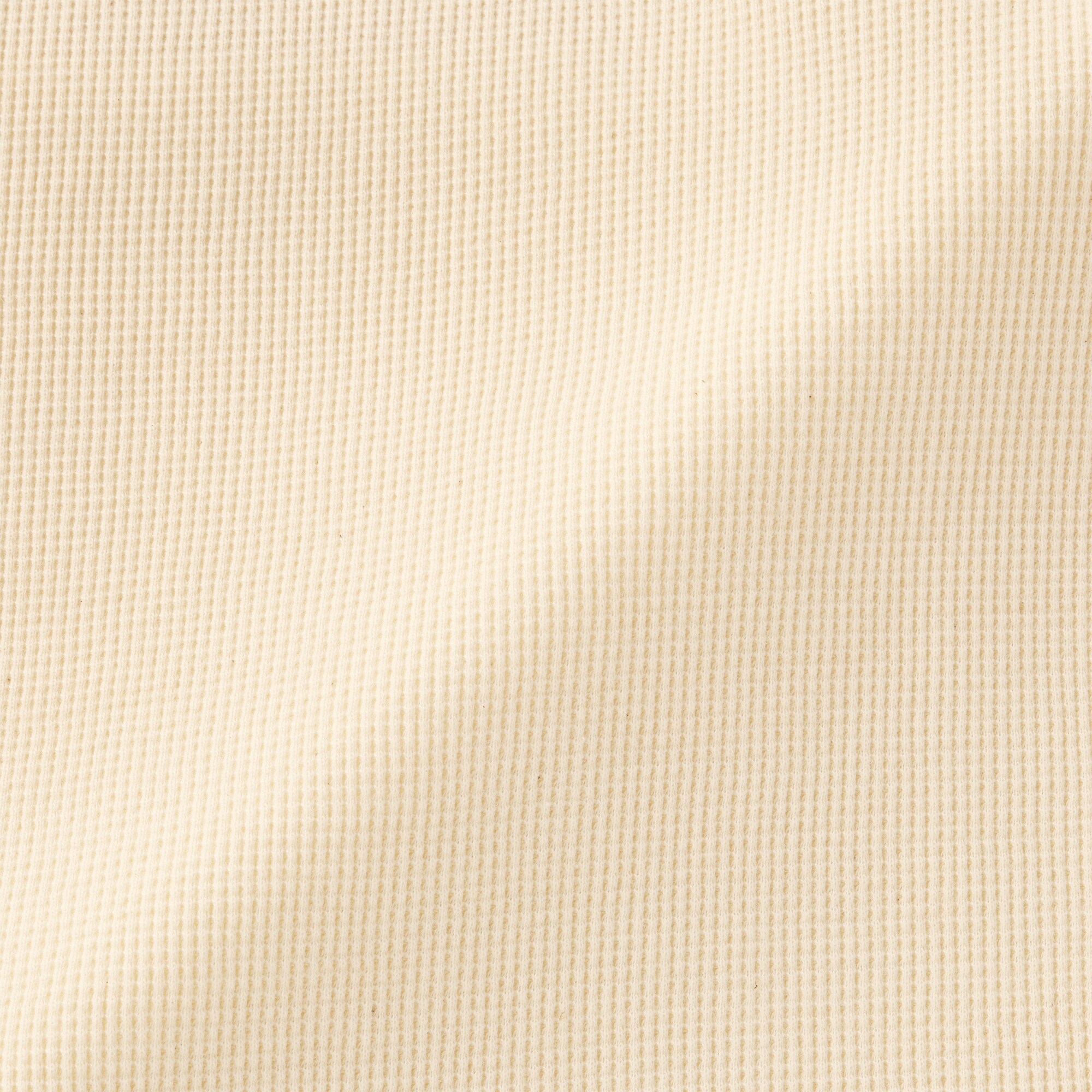 婦人　ワッフル編みクルーネック長袖カーディガン