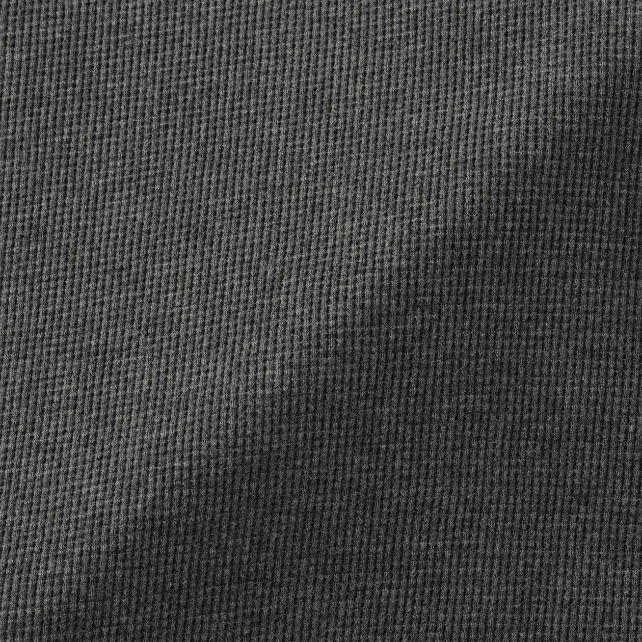 婦人　ワッフル編みクルーネック長袖カーディガン