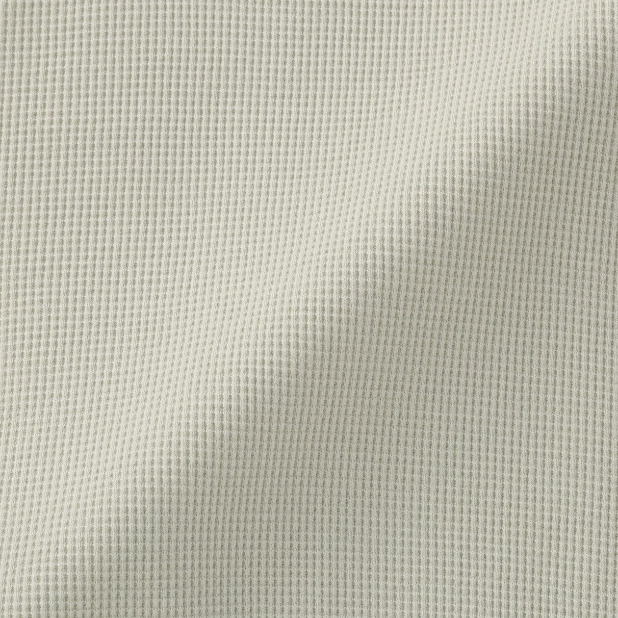 婦人　ワッフル編みクルーネック長袖カーディガン