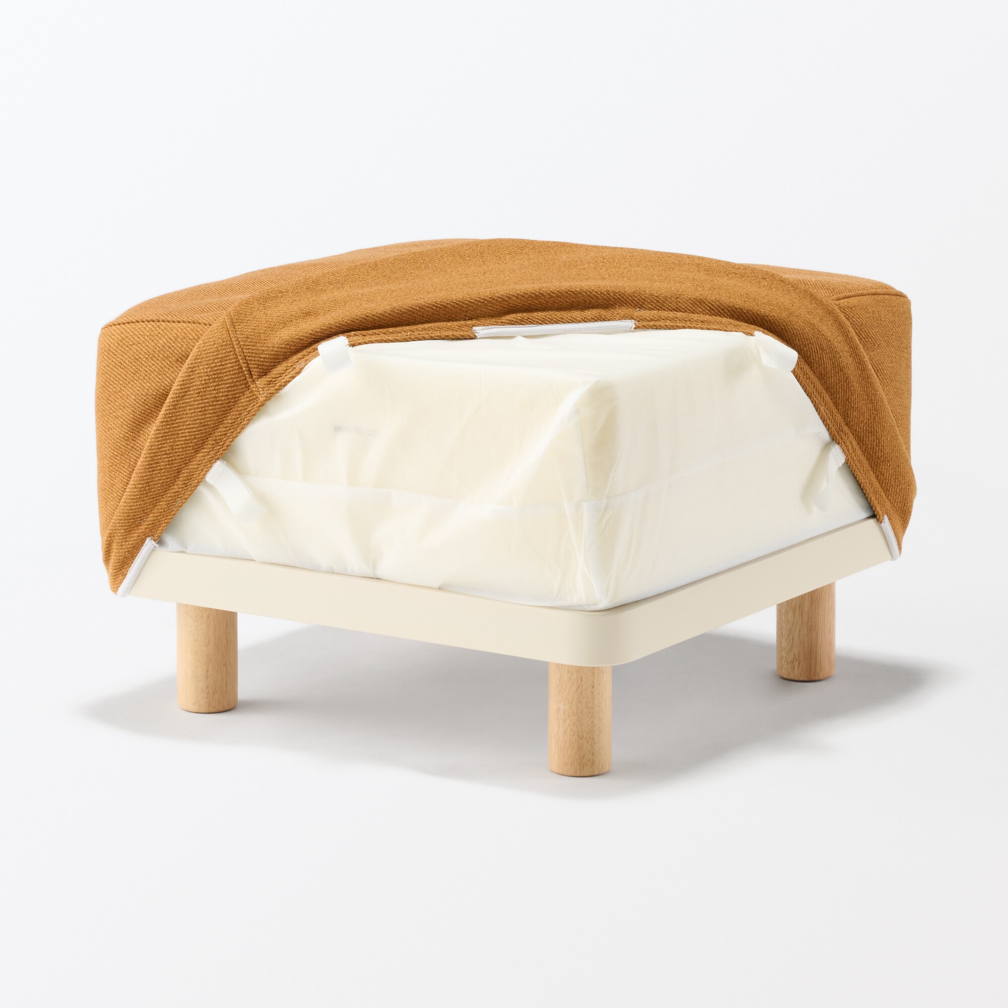 脚付スツール オレンジ | 無印良品