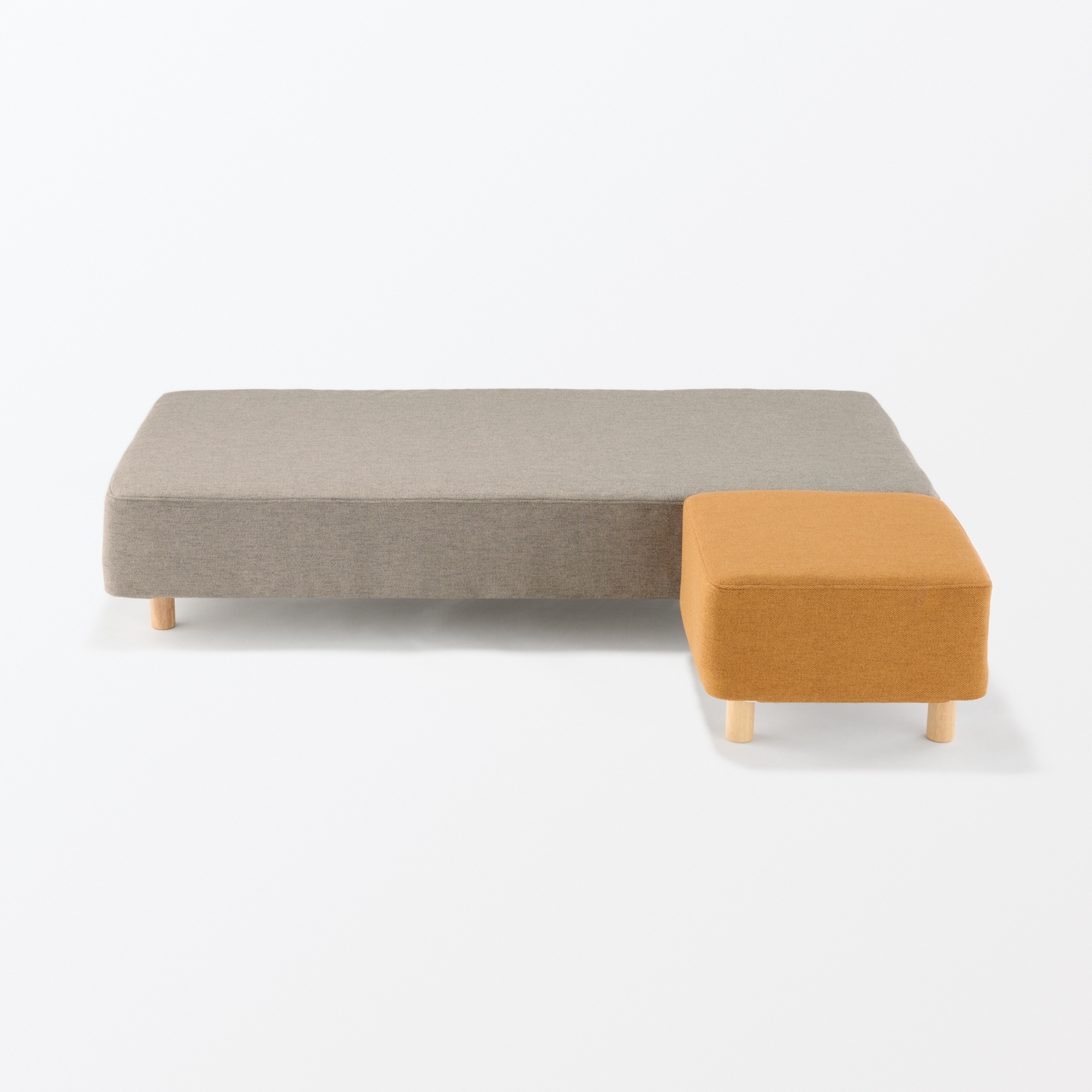 脚付スツール オレンジ | 無印良品